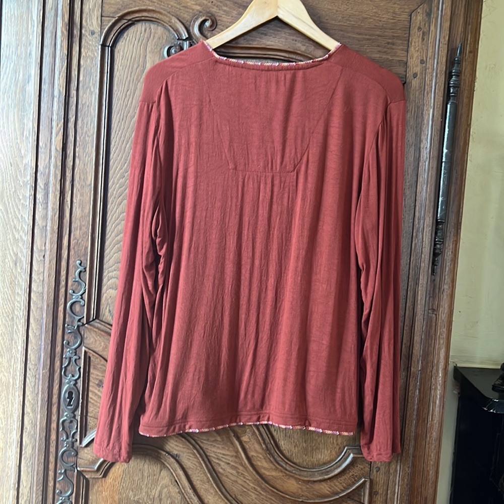 Missoni SkyTeam Pajamas Orange ZigZag Jersey Top - Picture 8 of 9
